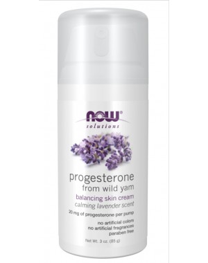 Progesterona de Wild Yam com Lavender Balancing Skin Cream Now 