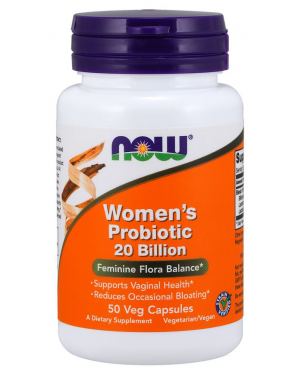 Women s Probiotic probiotico para mulheres 20 Billion 50 Veg Capsules NOW Foods 