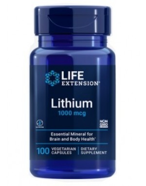 Lithium 1000mcg 100 vcaps LIFE Extension