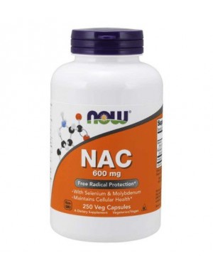 NAC 600 mg 250 Veg Capsules NOW Foods