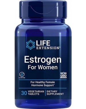 Estrogen For Women, 30 Comprimidos Vegetarianos Life Extension 