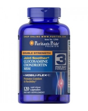 Double Strength Glucosamine. Chondroitin & MSM Joint Soother® 120s PURITAN