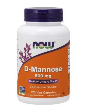D Mannose 500 mg 120 Veg Capsules NOW Foods