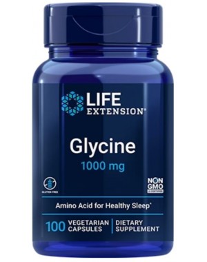 Glycine 1000 mg, 100 vegetarian capsules Life Extension