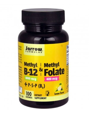 Methyl B12 & Methyl Folate plus Pyridoxal-5-Phosphate Lemon 100 lozenges Jarrow Formulas