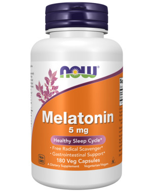 MELATONIN 5mg 180 VCAPS Now foods