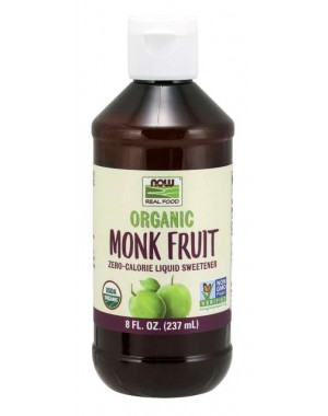 Monk Fruit Organic adoçante 237 ml NOW Foods