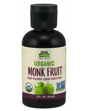 Monk Fruit Organic adoçante 59 ml NOW Foods
