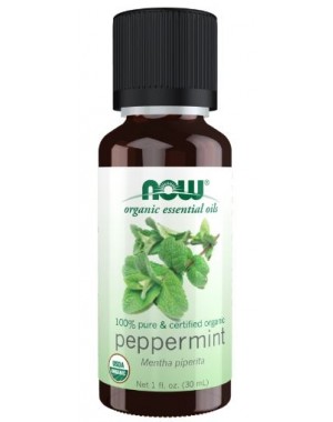 ORGANIC PEPPERMINT OIL 1oz NOW Foods