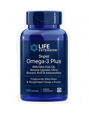  Super Omega 3 PLUS - EPA / DHA 120 caps LIFE Extension