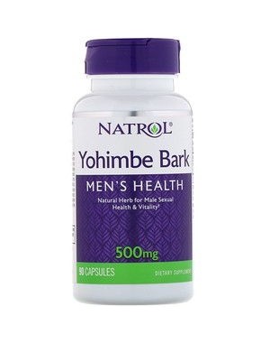 Yohimbe Bark Casca de ioimbina saude dos homens 500mg 90 capsules NATROL