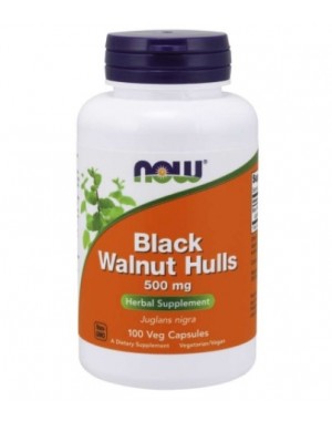Black Walnut Hulls 500mg 100vcaps NOW Foods