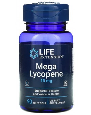 Mega Lycopene 15 mg, 90 softgels Life Extension