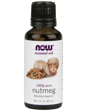 Óleo essencial de noz moscada Nutmeg 1oz 30ml NOW Foods