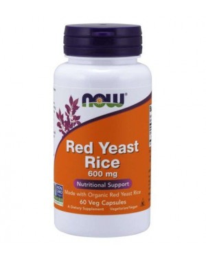 Red Yeast Rice 600 mg 60 Veg Capsules NOW Foods