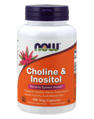 Choline e Inositol 500 mg 100 Veg Capsules NOW Foods