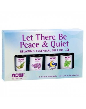 Kit de Óleos Essenciais Let There Be Peace & Quiet Oil Kit 40 ml NOW Foods 