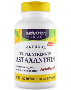 Astaxanthin 12 mg triple 150 softgels (AstaPure) Healthy Origins
