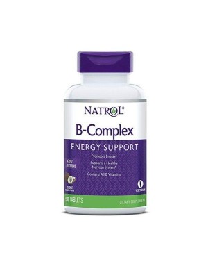 B complex Energy support Fast Dissolve sublingual sabor coco 90 tablets Natrol  