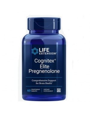 Life Extension Cognitex Elite, Pregnenolone, 60 veg tablets