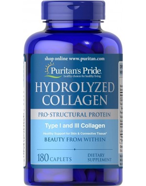 Colageno hidrolizado 1000 mg 180 caplets PURITANS Pride