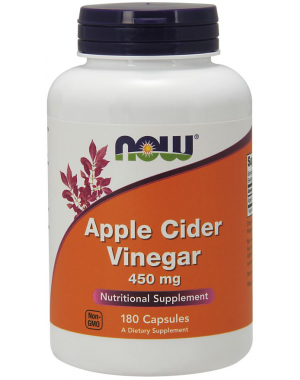 Apple Cider Vinegar 450 mg 180 Capsules Now Foods