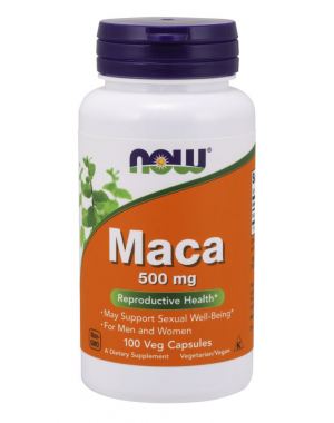 Maca 500mg 100 veg caps NOW Foods