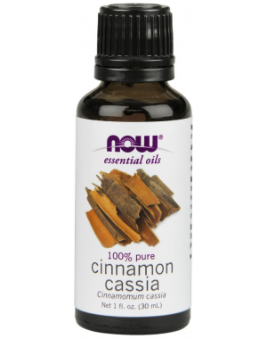 Óleo essencial de canela cassia Cinnamon Cassia  1oz 30ml NOW Foods