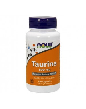 Taurine taurina 500mg 100 capsules NOW Foods