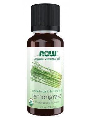 ORGANIC LEMONGRASS OIL 1 oz NOW Foods