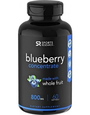 Blueberry Concentrado 800mg 60 sotgels SPORTS Research