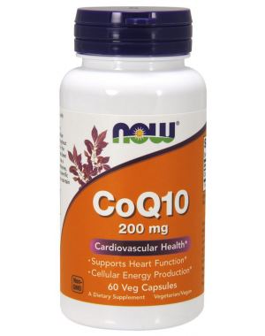 CoQ10 200mg 60 Veg Capsulas NOW Foods