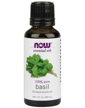 Óleo essencial de Basil Manjericão 1oz 30ml NOW Foods