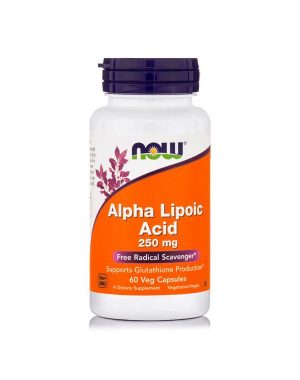 Alpha Lipoic Acid 250 mg 60 Veg Capsules Now Foods