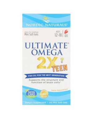 Ultimate Ômega 2x Teen Nordic Naturals - 60 Mini softgel