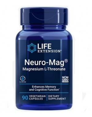 Neuro Mag L Threonate de magnésio 90 vegetarian capsules LIFE Extension