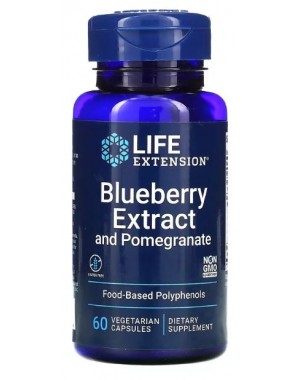 Blueberry Extract and Pomegranate 60 vegetarian capsules Life Extension