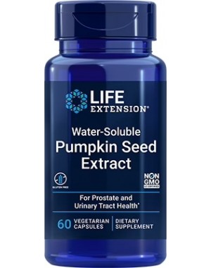 Water-Soluble Pumpkin Seed Extract, 60 Vcaps Life Extension 