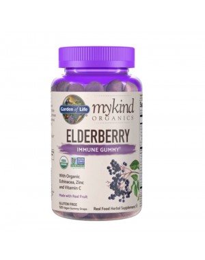  mykind Organics Immune Gummy Elderberry -120 Gummies Garden of Life 