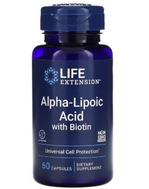 Alpha-Lipoic Acid with Biotin 60 capsules Life Extension