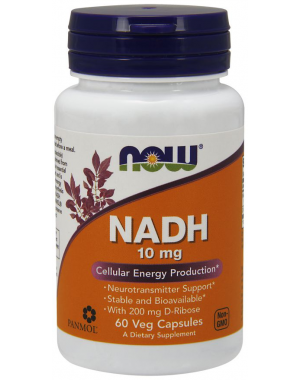 NADH 10 mg 60 Veg Capsules NOW Foods