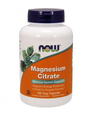 Magnesio citrate 400mg 120 veg capsules NOW Foods