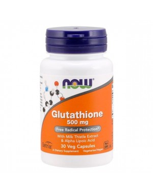 Glutathione 500 mg 30 Veg Capsules NOW Foods