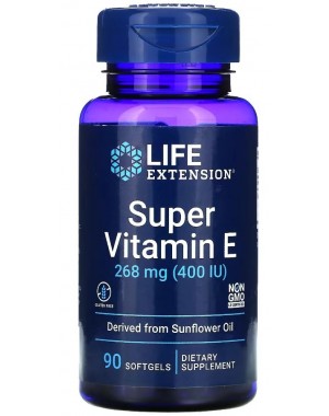 Super Vitamin E 268 mg (400 IU), 90 softgels LIFE Extension
