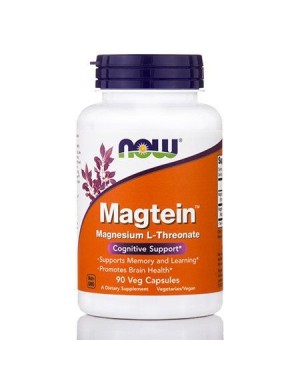 Magtein L treonato de magnésio 90 Veg Capsules NOW Foods