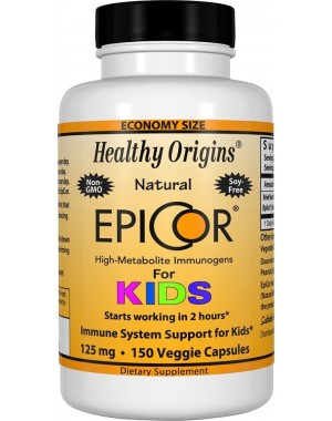 Epicor Kids 125mg 150 Vcaps HEALTHY Origins