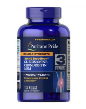 Glucosamina e Chondroitina Double Strength & MSM 120 caplets PURITANS