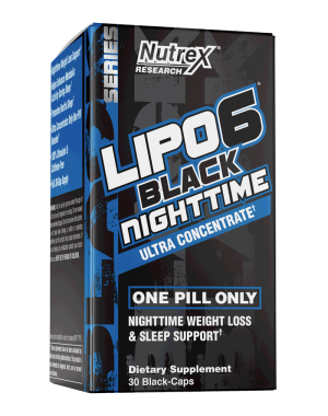 LIPO 6 BLACK NIGHTTIME 30 BLACK-CAPS NUTREX 