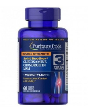 Glucosamina e Chondroitina Double Strength & MSM 60 caplets PURITANS