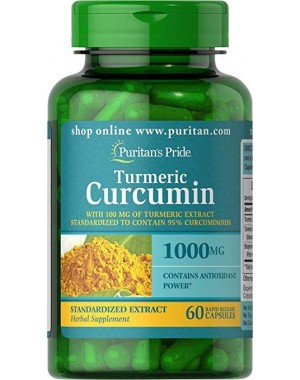 Turmeric Curcumin with Bioperine 1000 mg 60 capsules PURITANS Pride